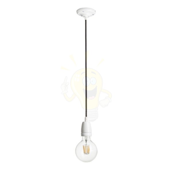 FABIO függesztő készlet fekete porcelán 230V LED E27 15W