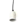 FABIO függesztő készlet fekete porcelán 230V LED E27 15W
