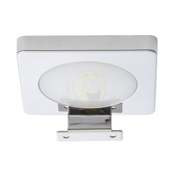 Kép YOLO SQ tükörmegvilágító lámpa  króm 12V= LED 4W IP44  3000K