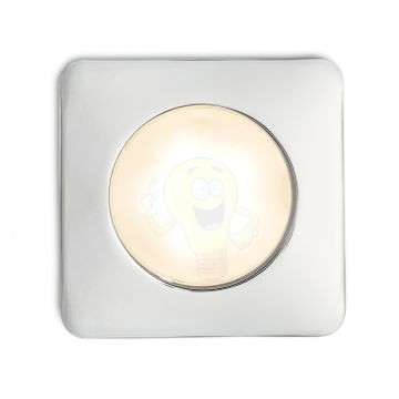 Kép INEZ SQ   króm 12V= LED 3W IP44  3000K