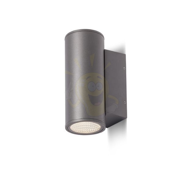 MIZZI II antracitszürke 230V LED 2x12W 44° IP65 3000K