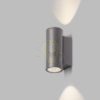 MIZZI II antracitszürke 230V LED 2x12W 44° IP65 3000K