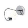Kép BOB liba nyakon  króm 230V/500mA LED 3W 45°  3000K
