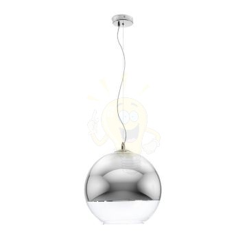 Kép BEAU MONDE 35 függő lámpa  krómozott üveg/tiszta üveg 230V LED E27 15W