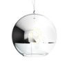 BEAU MONDE 35 függő lámpa  krómozott üveg/tiszta üveg 230V LED E27 15W