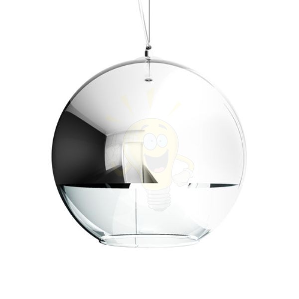 BEAU MONDE 35 függő lámpa  krómozott üveg/tiszta üveg 230V LED E27 15W