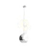BEAU MONDE 35 függő lámpa  krómozott üveg/tiszta üveg 230V LED E27 15W