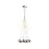 ASTRAL függő lámpa krómozott üveg/tiszta üveg 230V/12V G4 10x20W