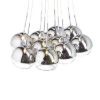 Kép ASTRAL függő lámpa krómozott üveg/tiszta üveg 230V/12V G4 10x20W