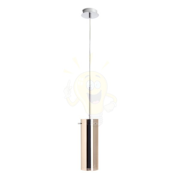 Kép SANSSOUCI I függő lámpa  réz üveg 230V LED E27 15W