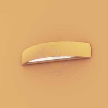 Kép CRESCENT L fali lámpa  gipsz 230V LED E14 2x6W