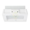 Kép MIA SQ süllyesztett lámpa  gipsz/szatén üveg 230V LED E27 2x11W