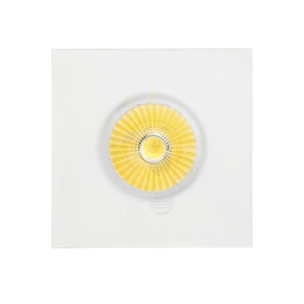 KAY SQ süllyesztett lámpa szatén üveg 230V/350mA LED 5W 3000K