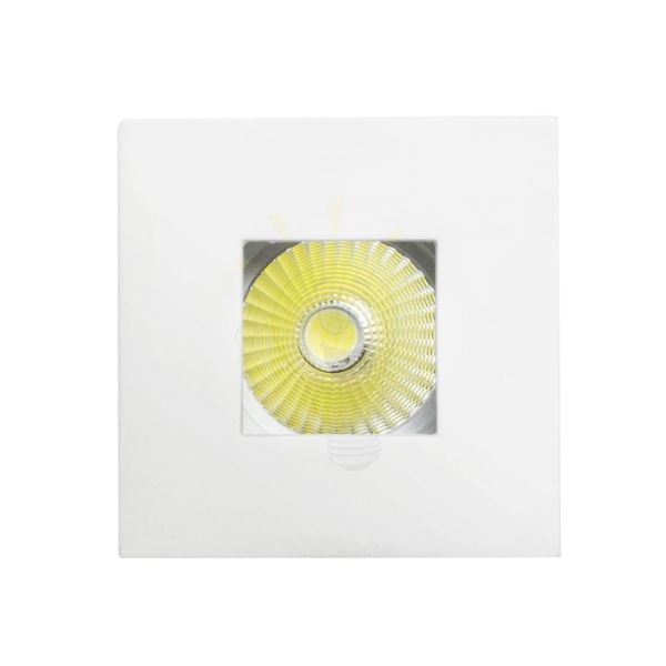 RONA forgatható négyzet alakú kivágással fehér  230V/350mA LED 5W  3000K