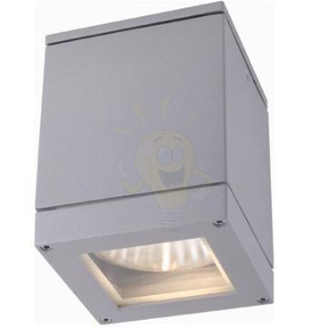 Kép QUADRA M mennyezeti lámpa ezüstszürke  230V LED E27 8W IP54