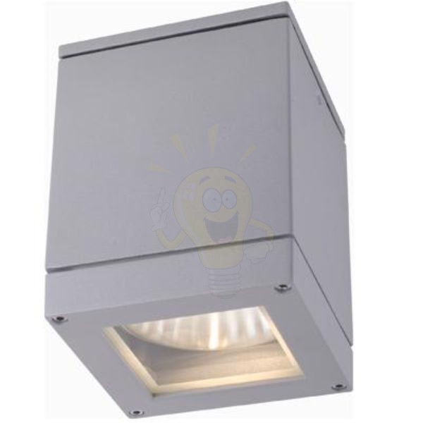 QUADRA M mennyezeti lámpa ezüstszürke  230V LED E27 8W IP54