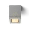 QUADRA M mennyezeti lámpa ezüstszürke  230V LED E27 8W IP54