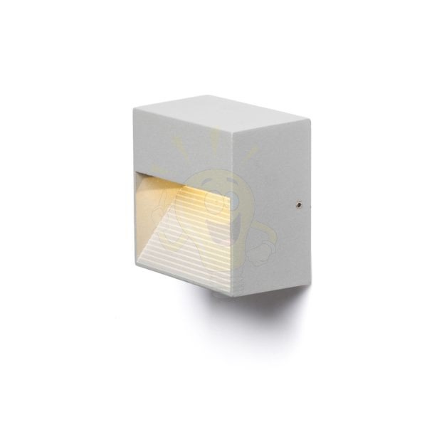 ITAKA fali lámpa ezüstszürke  230V LED 2W IP54  3000K