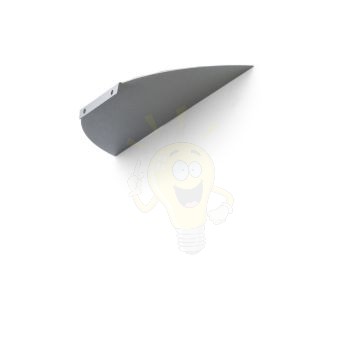 Kép LESA fali lámpa ezüstszürke  230V LED E27 15W IP54