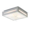 PLAKA mennyezeti lámpa ezüstszürke  230V E27 2x26W IP54