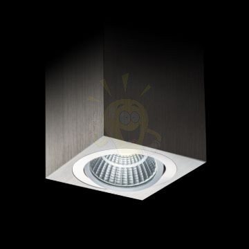 Kép MAYO SQ mennyezeti billenthető  szálcsiszolt alumínium 230V/700mA LED 9W 36°  2700K