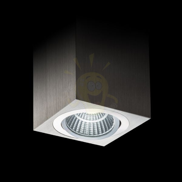 Kép MAYO SQ mennyezeti billenthető  szálcsiszolt alumínium 230V/700mA LED 9W 36°  2700K