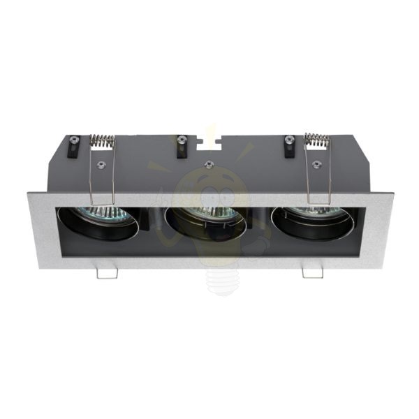 MONE III dönthető ezüstszürke  12V GU5,3 3x50W