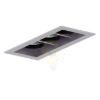 MONE III dönthető ezüstszürke  12V GU5,3 3x50W