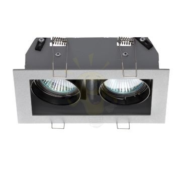 Kép MONE II dönthető ezüstszürke  12V GU5,3 2x50W