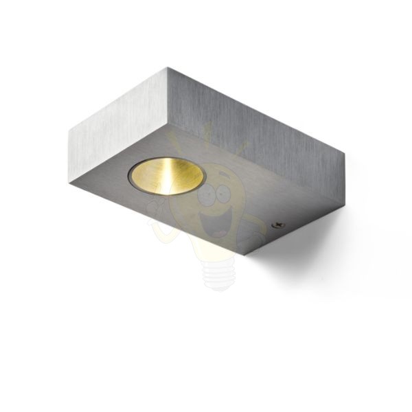 NOZ LED fali lámpa  szálcsiszolt alumínium 230V/700mA LED 3W  3000K