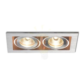 Kép FIZZ II dönthető lámpa alumínium 12V GU5,3 2x50W