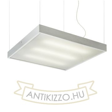 Kép STRUCTURAL 55x55 függő lámpa szálcsiszolt alumínium 230V 2G11 3x36W