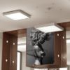 Kép STRUCTURAL 55x55 függő lámpa szálcsiszolt alumínium 230V 2G11 3x36W