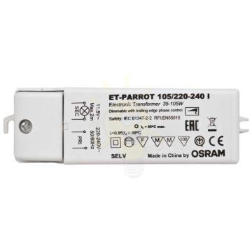 Kép TRAFO 35-105W 12V AC DIMM   12V 105W