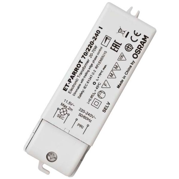 Kép TRAFO 20-70W 12V AC DIMM   12V 70W