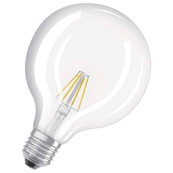 Kép OSRAM Retrofit Globe 125   világos 230V E27 LED EQ40  2700K