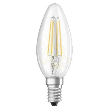 Kép OSRAM Retrofit gyertya alakú világos 230V E14 LED EQ40 2700K