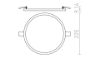 Kép HUE R 22 DIMM süllyesztett lámpa fehér  230V LED 24W  3000K