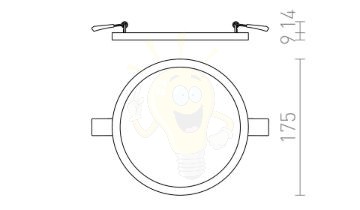 Kép HUE R 17 süllyesztett lámpa króm 230V LED 18W 3000K