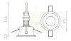 BERMUDA süllyesztett lámpa fehér  230V LED GU10 15W IP65