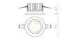 TOLEDO R  fehér  230V LED 7W 60° IP44  3000K