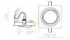 PASADENA G53 SQ I  fekete  230V LED G53 15W