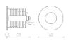 Kép RIO R süllyesztett lámpa fehér  230V LED 3W 22°  3000K