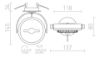 Kép KELLY LED DIMM félsüllyesztett fehér  230V LED 12W 24°  3000K