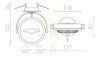 KELLY LED DIMM félsüllyesztett fehér  230V LED 12W 24°  3000K