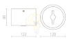 KELLY LED DIMM mennyezeti lámpa fehér 230V LED 15W 45° 3000K