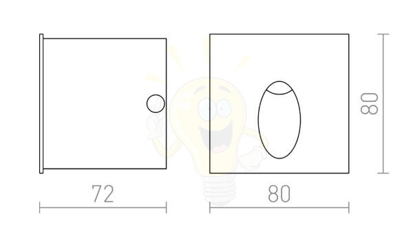 Kép ELICA SQ süllyesztett lámpa szálcsiszolt alumínium 230V LED 3W IP54 3000K