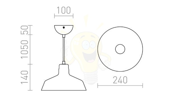 Kép DORA függő lámpa  tiszta üveg/króm 230V LED E27 11W