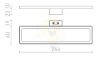 SAVOY 24 szekrénybe  króm 230V LED 8W 120° IP44  3000K