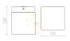 Kép ESICA SQ mennyezeti lámpa króm 230V LED 6W IP44 3000K
